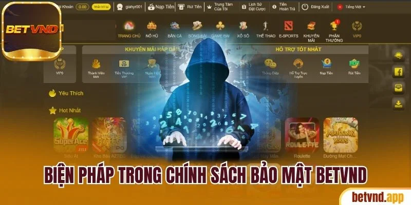 Biện pháp bảo vệ dữ liệu trong chính sách bảo mật Betvnd